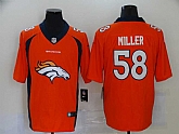 Nike Broncos 58 Von Miller Orange Team Big Logo Vapor Untouchable Limited Jersey,baseball caps,new era cap wholesale,wholesale hats